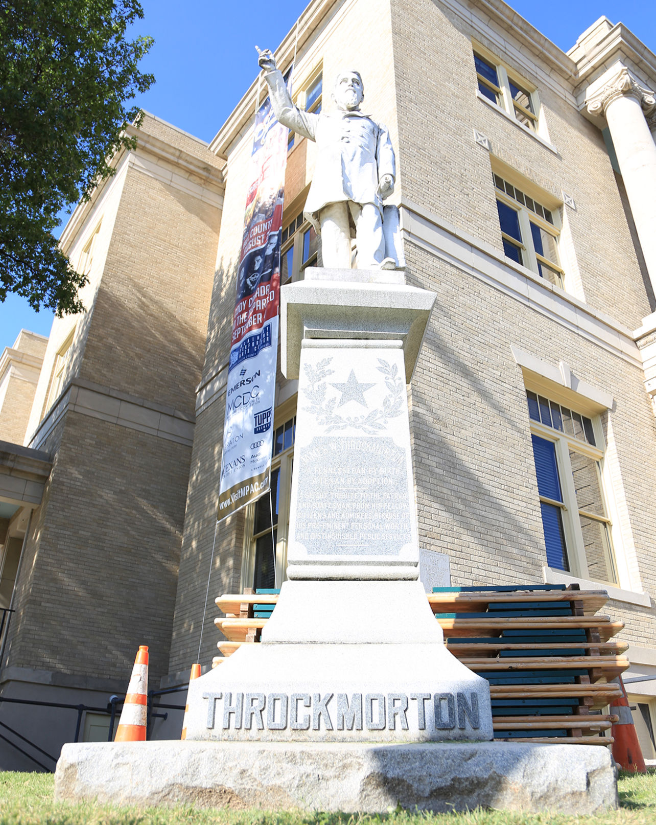 Throckmorton statue